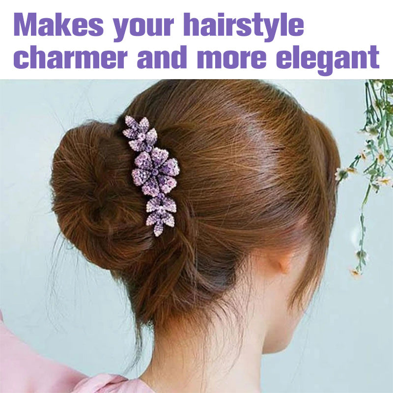 Crystal Decor Hair Side Comb