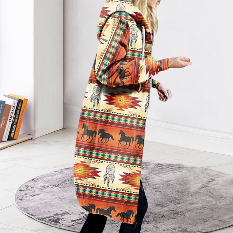Printed Hooded Jacket