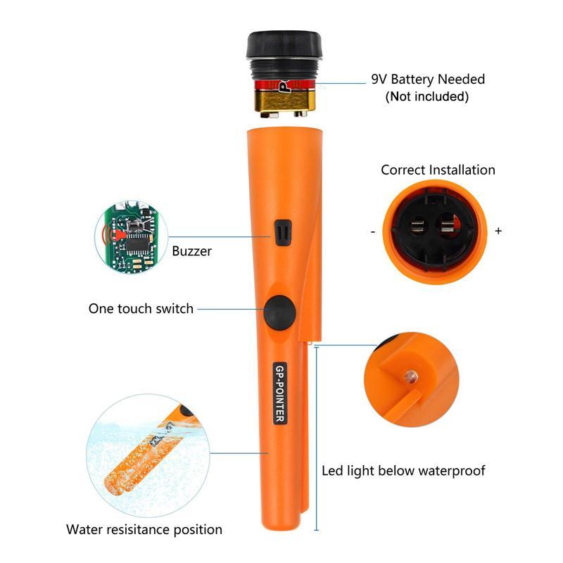 Handheld Pin Pointer Metal Detector Wand