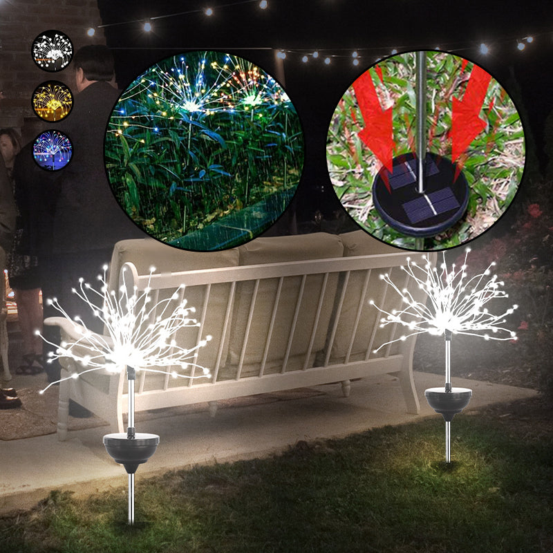 Waterproof  Solar Garden Fireworks Lamp