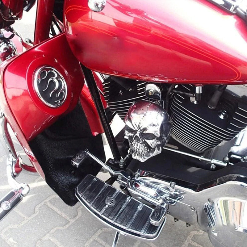 Motorcycle Skull  Horn Cover