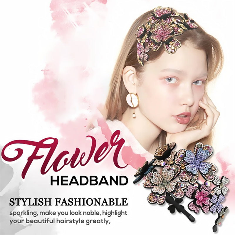 Crystal Flower Headband