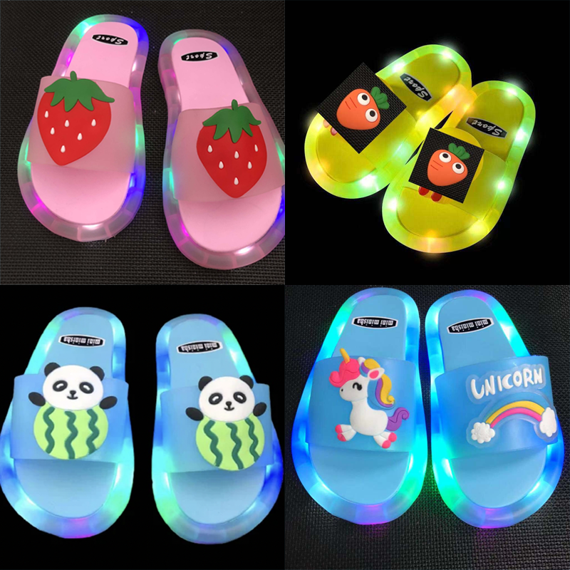 LED Happy Slippers For Children