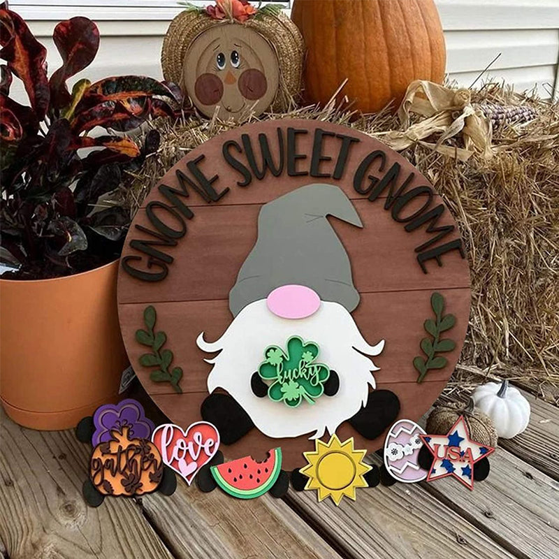 Cute Gnome Door Hanger