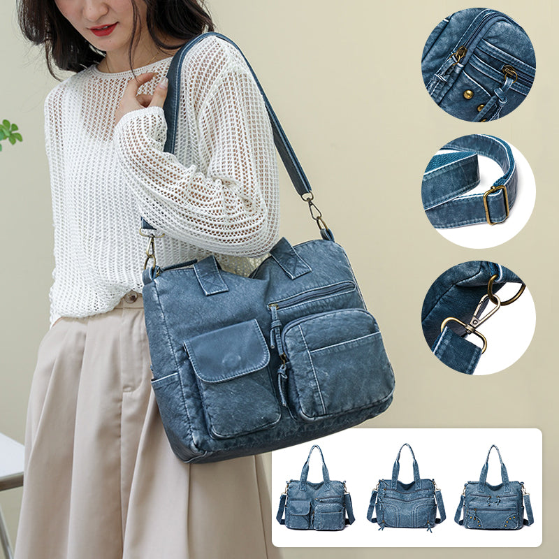 Denim Color Tote Handbags