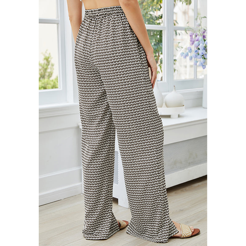 Fashion Print Wide Leg Pants