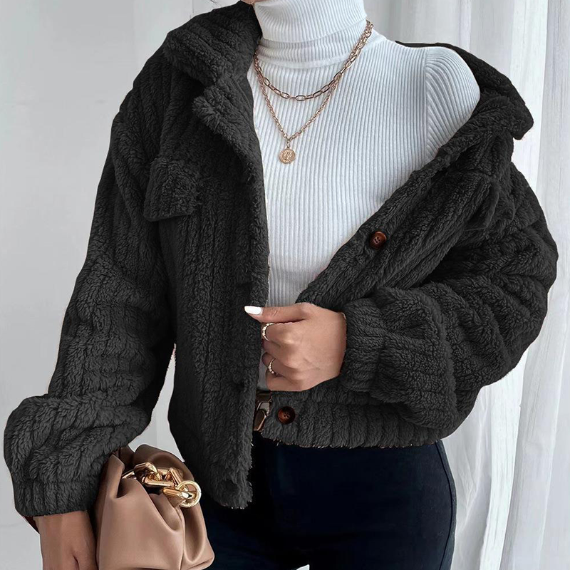 Lapel Plush Jacket