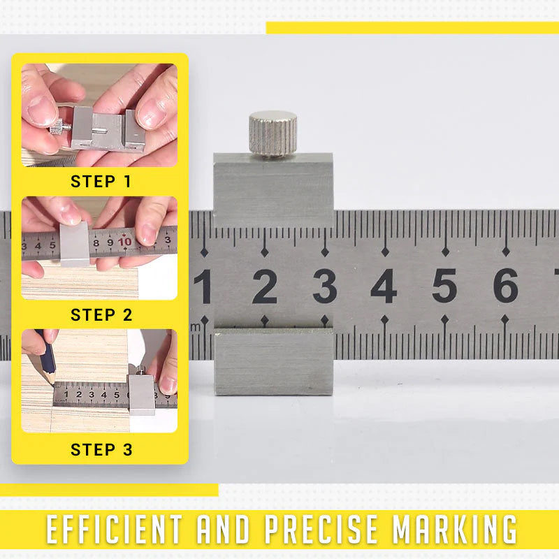 Precise Marking Locator Ruler Limiter with Lock