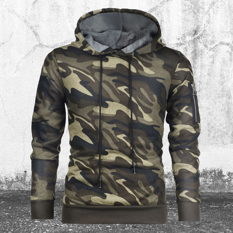 Camouflage Hooded Sweatshirt