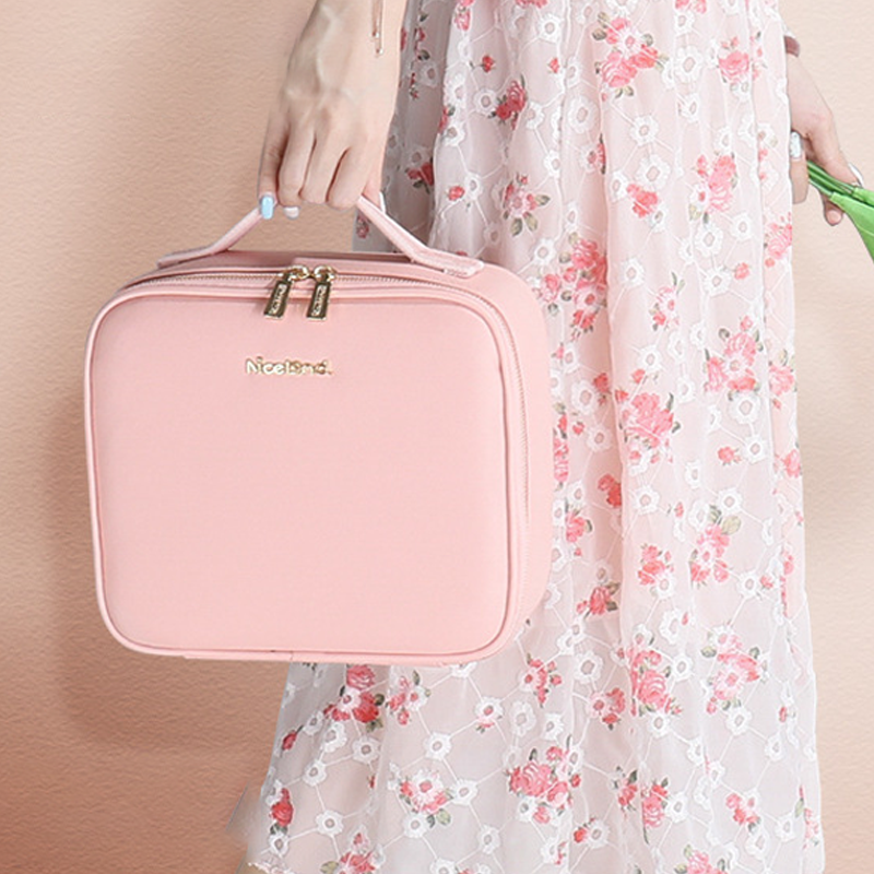 Makeup Bag with LED Mirror