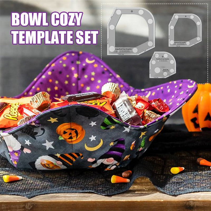 Halloween Candy Bowl Cozy Template Cutting Ruler Set