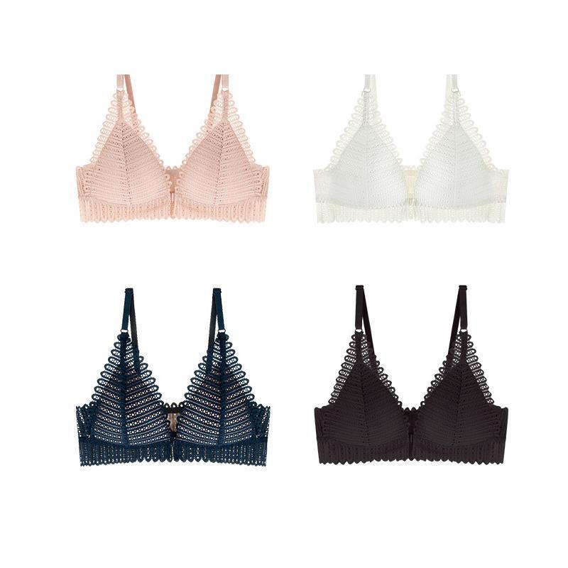 Breathy Front Buckle Lace Bra