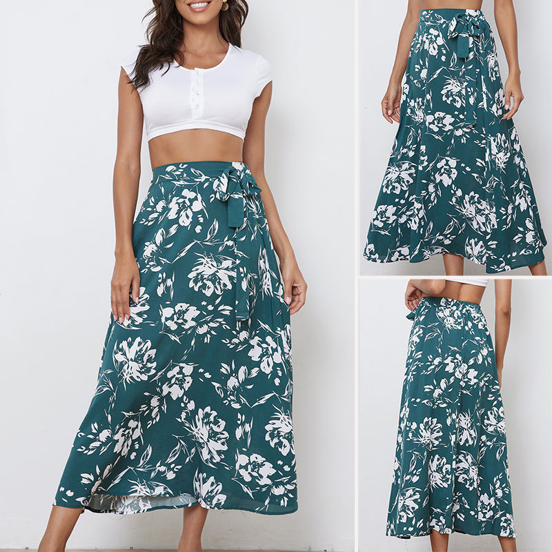 Floral Chiffon Skirt