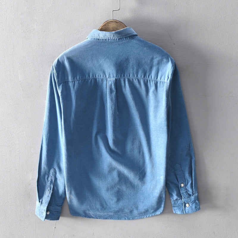 Men's Casual Solid Button Up Shirts
