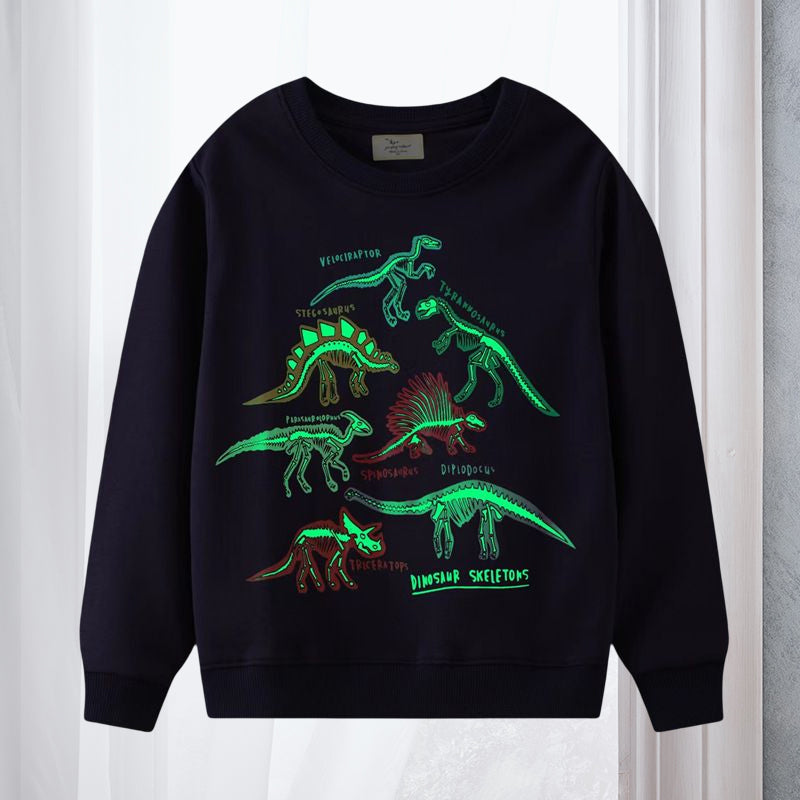 Luminous Round Neck Pullover Children's Sweatshirt
