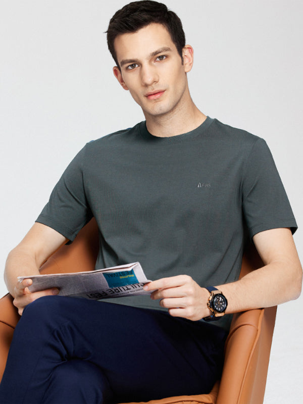 Round Neck Printed Short Sleeve