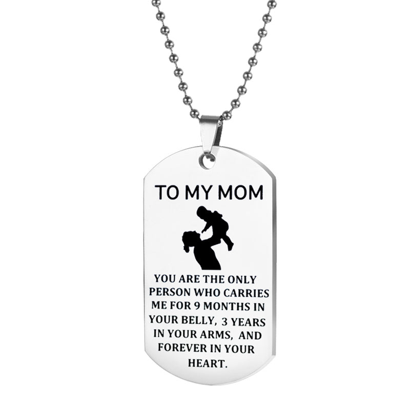 TO MY MOM Keyring, Necklace