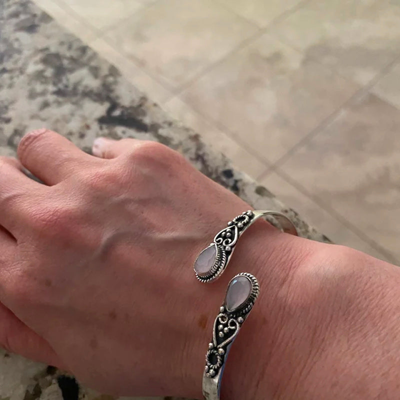 Inlaid Green Onyx Bracelet