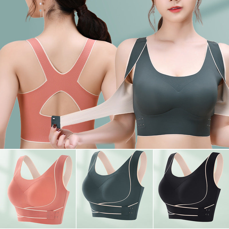 Button-front Vest Bra