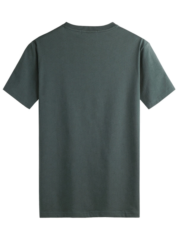 Dark Print Casual Short Sleeve