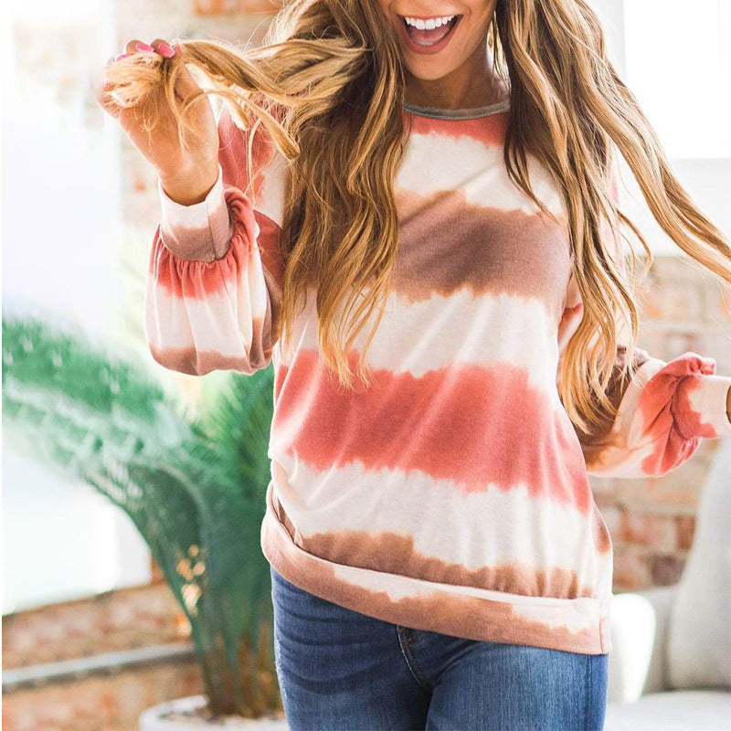 Loose Crew Neck Long Sleeve T-Shirt
