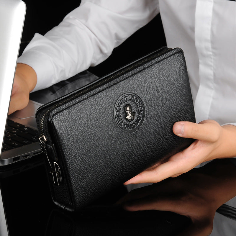 Anti-theft Combination Lock Business Men's Clutch