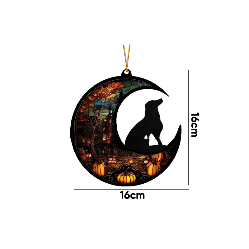 Animals on the moon decoration
