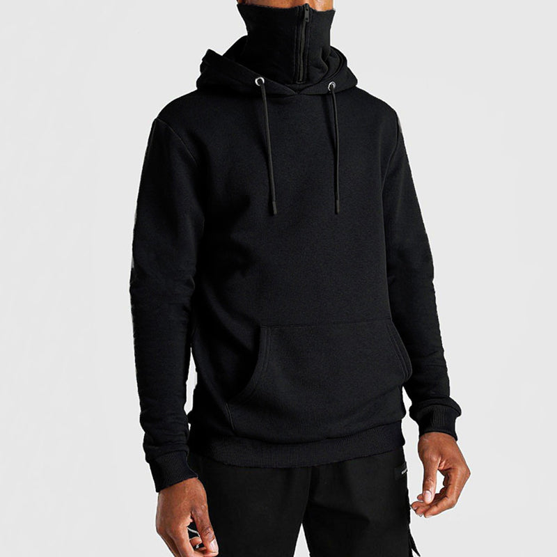 Hooded Face Mask Zip Sweatshirt