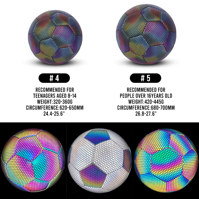 Reflective Luminous Soccer Ball