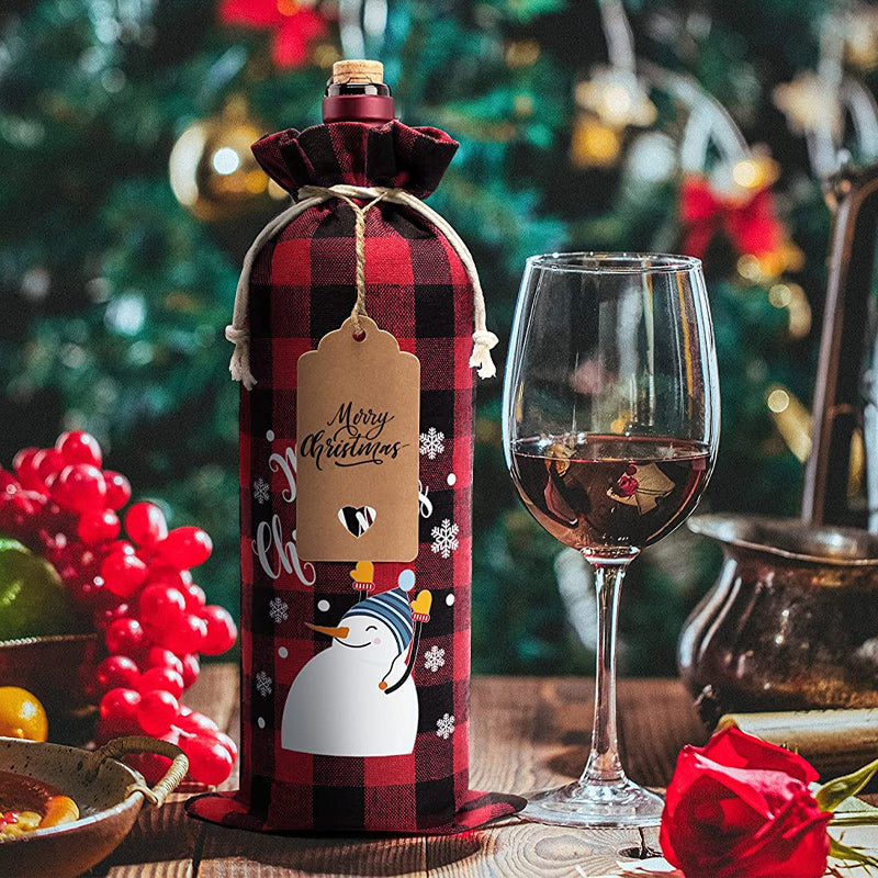 Christmas Wine Bags