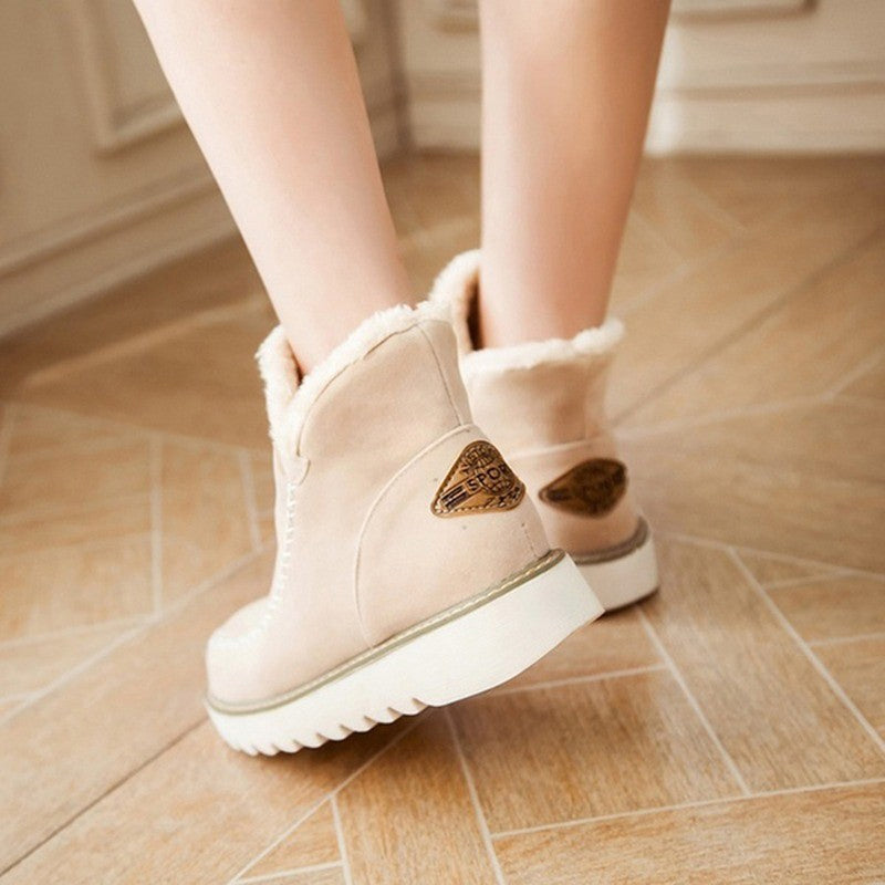Winter Flat Heeled Platform Snow Boots