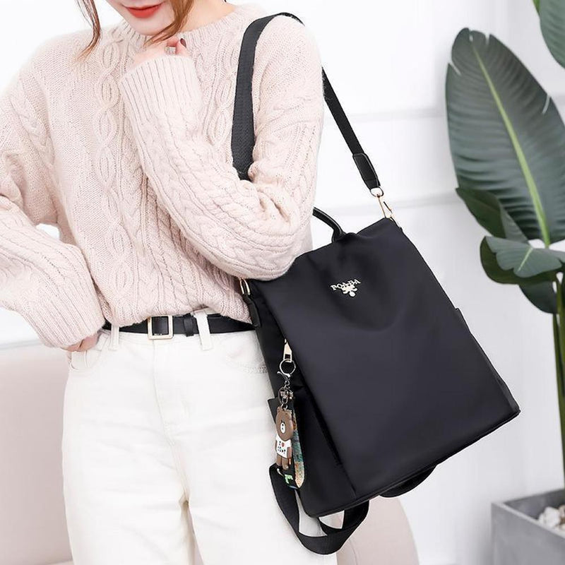 Women's Oxford Fabric Print Anti-theft Backpack