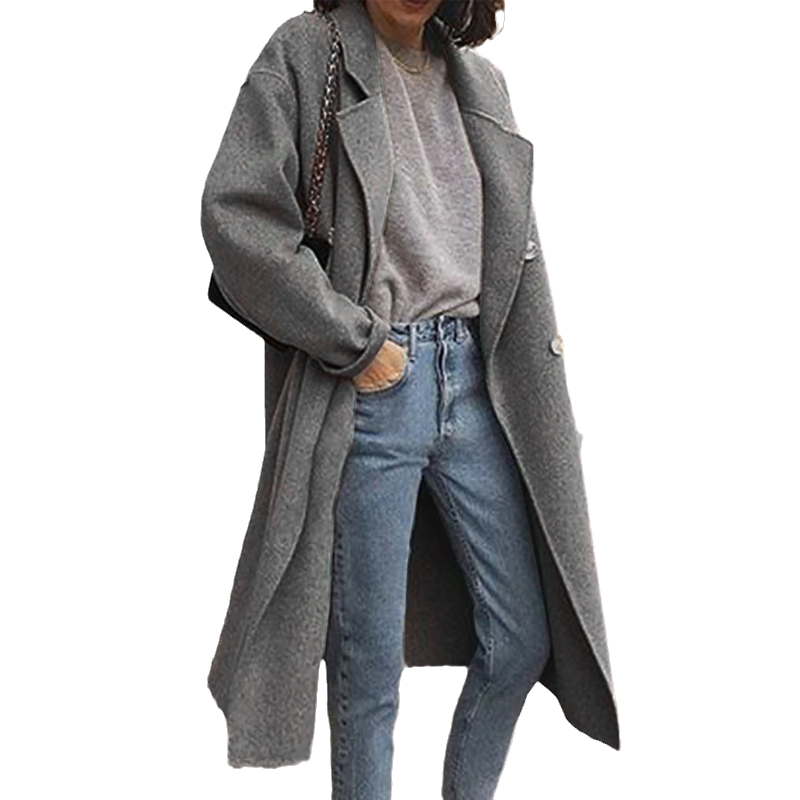 Women's Casual Lapel Flannel Shacket Coats