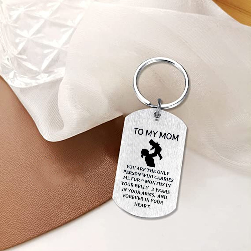 TO MY MOM Keyring, Necklace