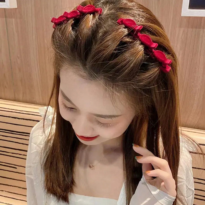 Sparkling Crystal Stone Braided Hair Clips