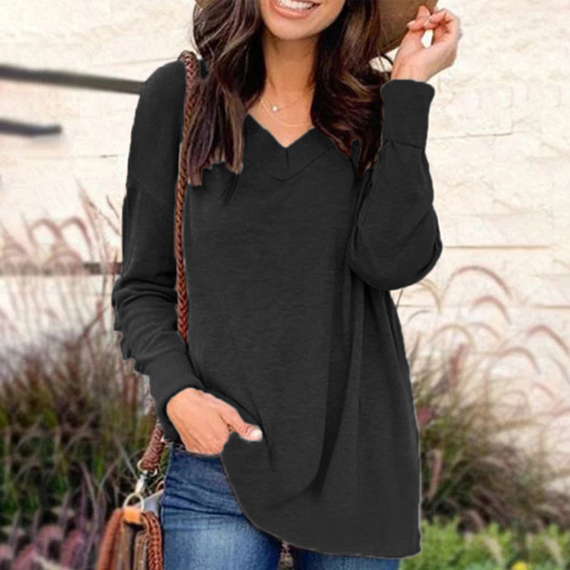 Long Sleeve V-Neck T-Shirt