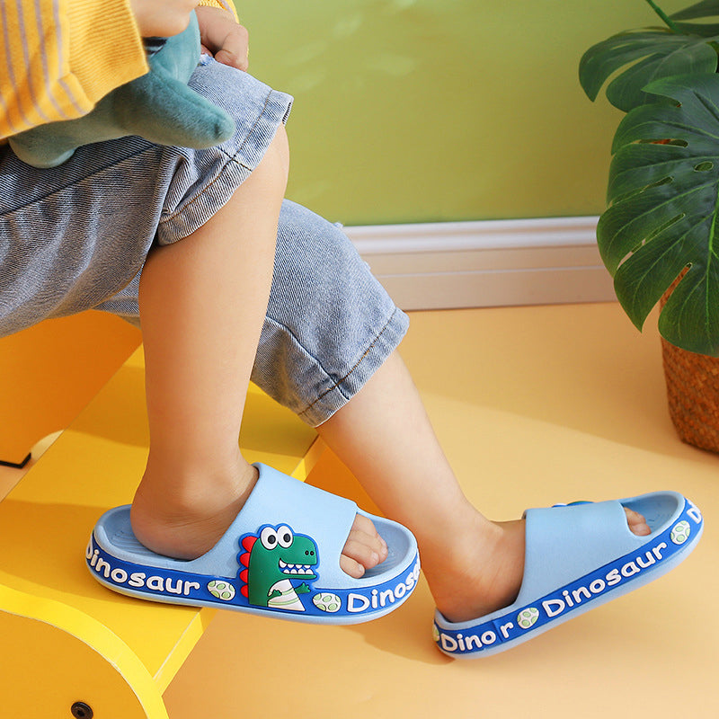 Dinosaur Soft Bottom Non-slip Children's Slippers