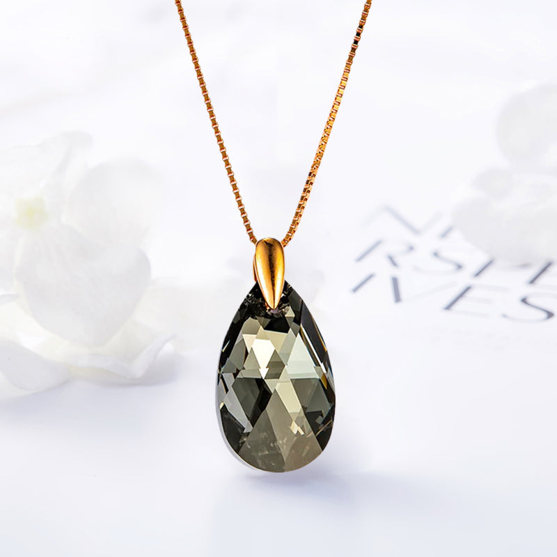 Black Aurora Crystal Necklace