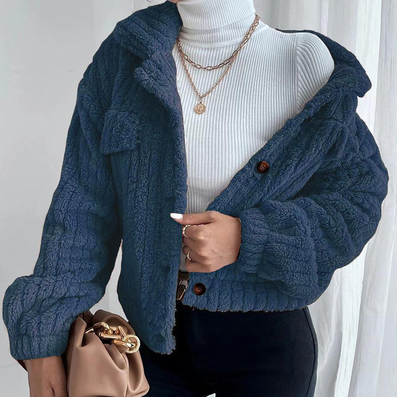 Lapel Plush Jacket