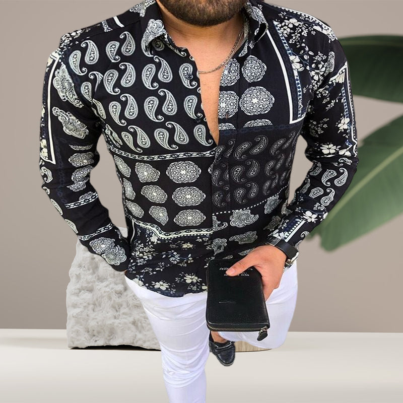 Cashew Print Men's Shirt