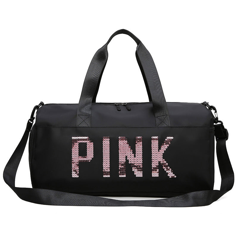 Nylon Pink Fitness Bag