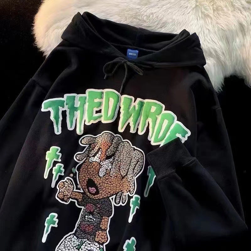 Autumn print hoodie