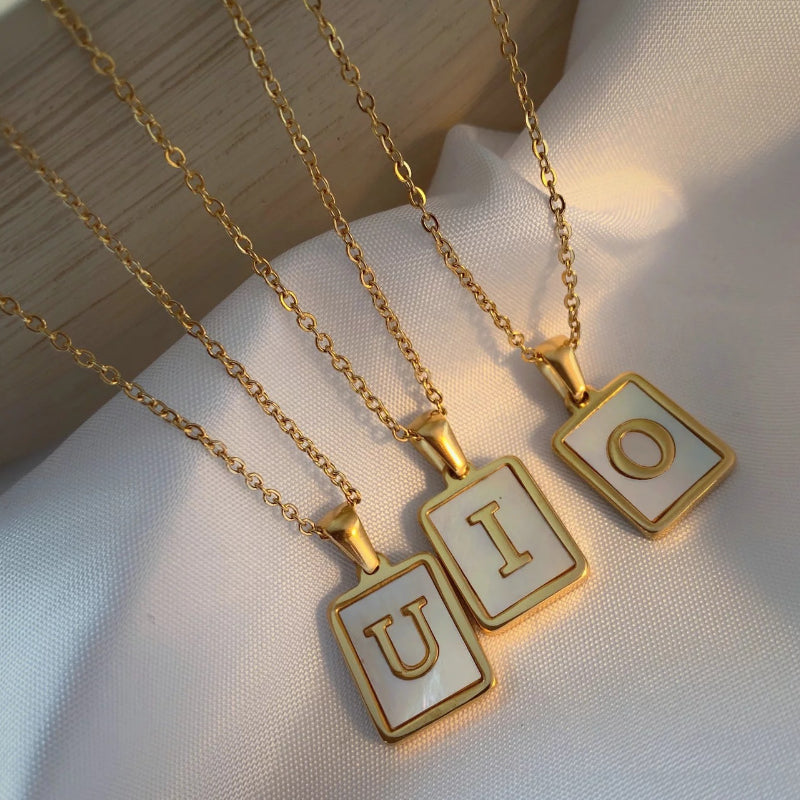 Women's Stainless Steel Letter Necklace