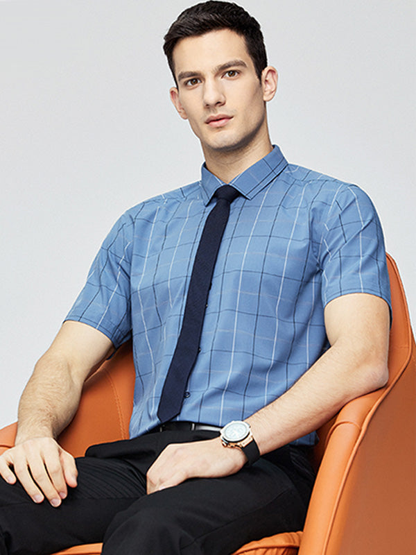 Contrast Color Loose Shirt