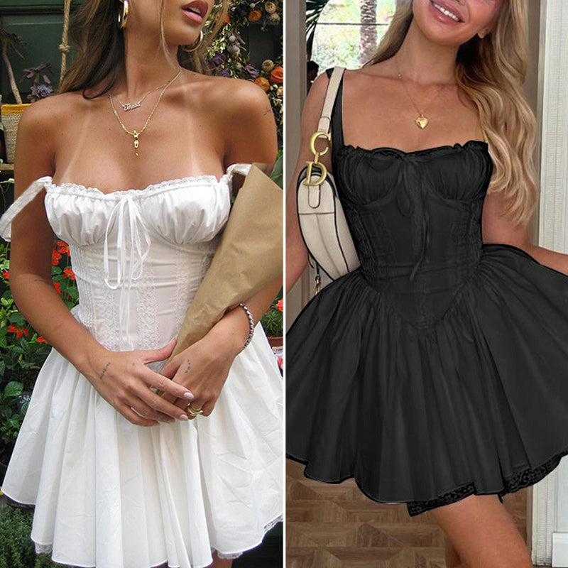 Corset Lace Mini Dress