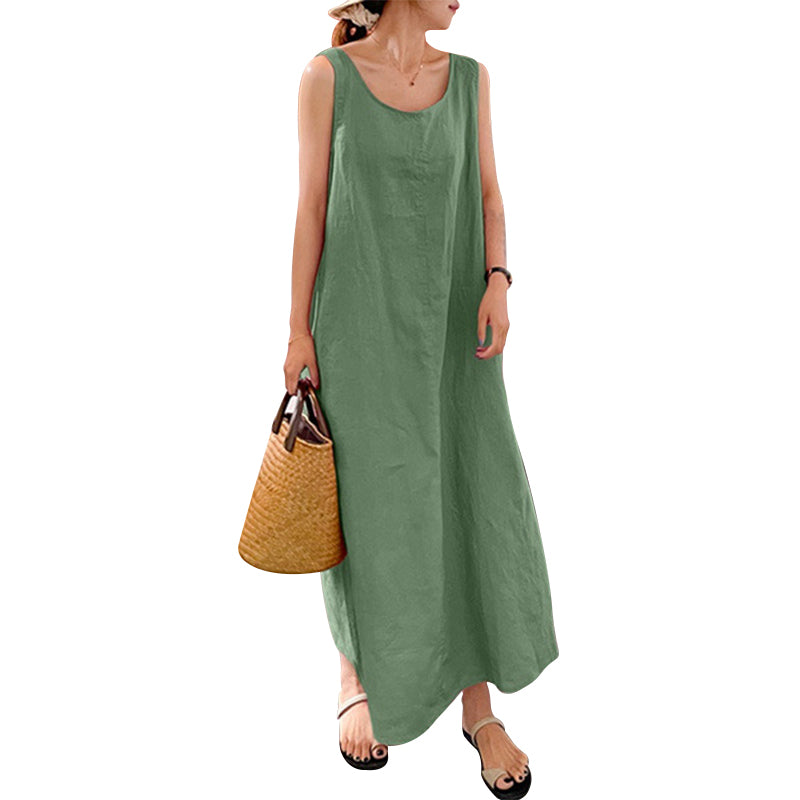 Tank Top Cotton and Linen Dress