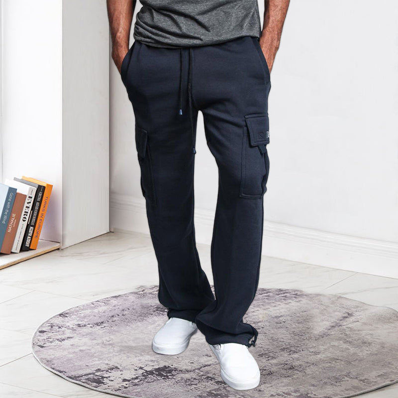 Men's Straight Cargo Pants Trousers