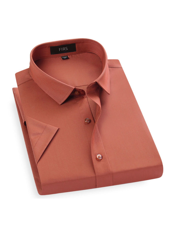 Solid Color Business Shirt