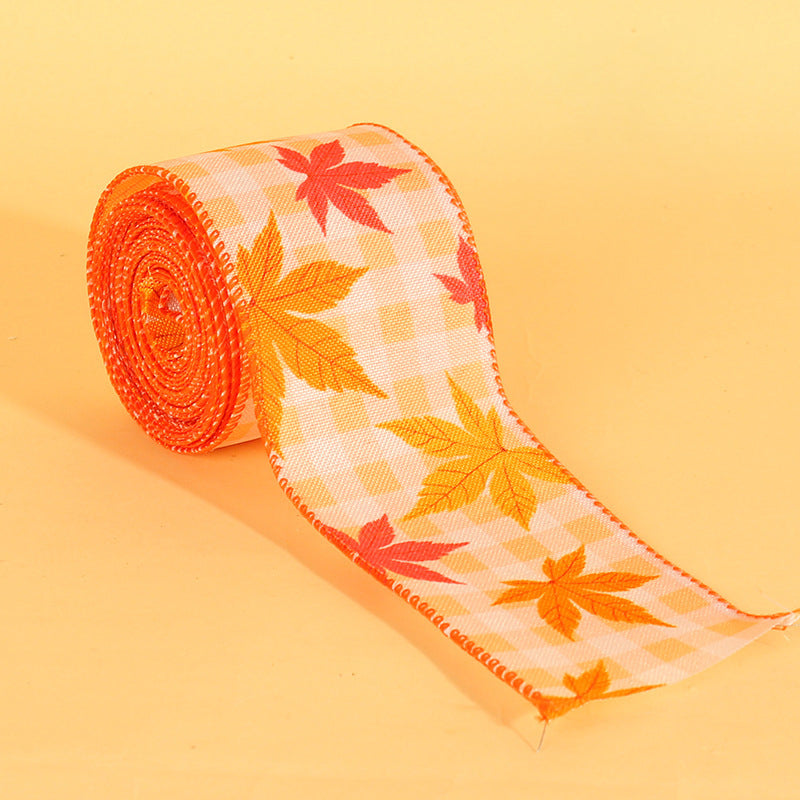 Pumpkin Print Ribbon