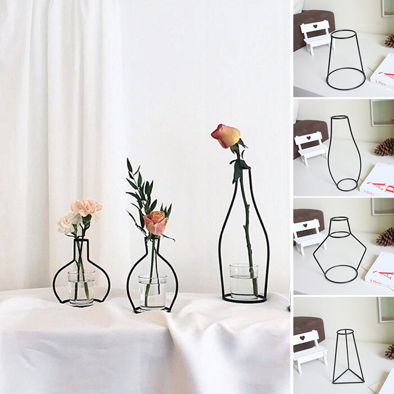 Retro Iron Flower Vases